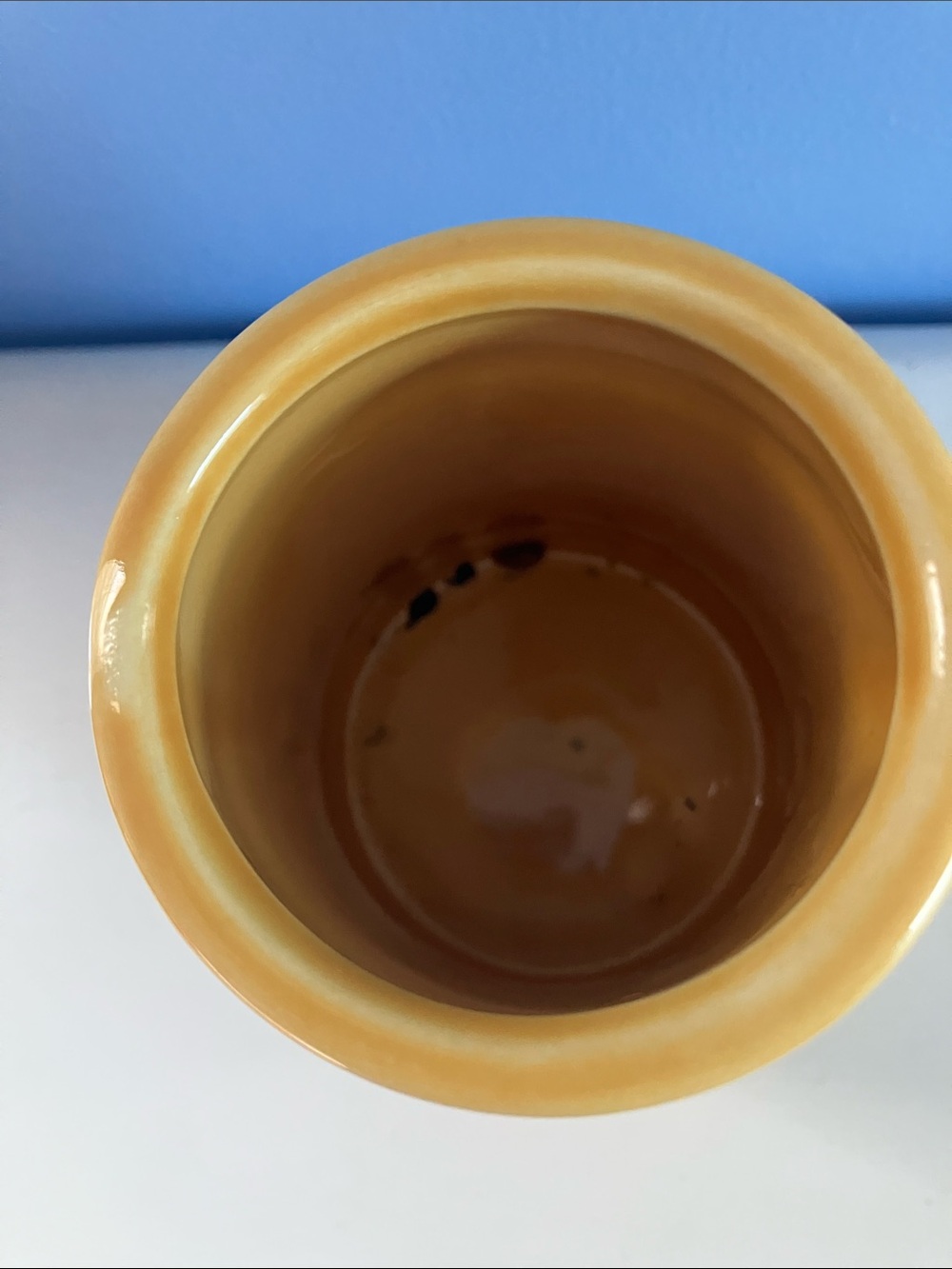 Vintage Snap-On Tools Railroad Division Lindor Anson Yellow Ceramic Mug - Picture 6 of 6